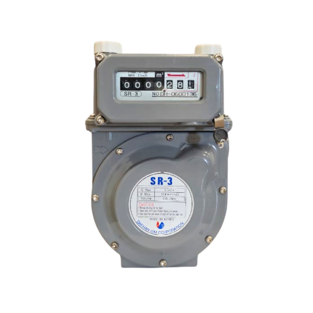 عداد غاز للاستخدام المنزلى موديل رقم SR-3 صناعة كوري
